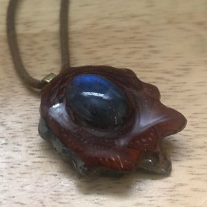 Labradorite Pinecone Necklace